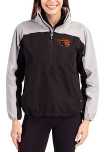 Cutter and Buck Oregon State Beavers Womens Black Charter Eco Pullover