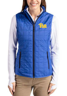 Cutter and Buck Pitt Panthers Womens Blue Rainier PrimaLoft Vest