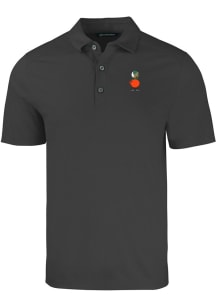 Cutter and Buck UCF Knights Mens Black Vault Forge Recycled Short Sleeve Polo