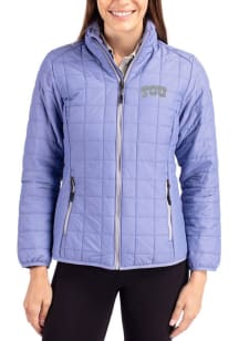 Cutter and Buck TCU Horned Frogs Womens Lavender Rainier PrimaLoft Filled Jacket