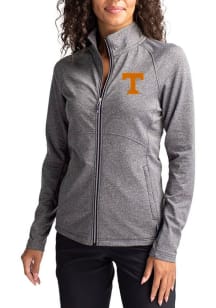 Cutter and Buck Tennessee Volunteers Womens Black Adapt Eco Knit Light Weight Jacket