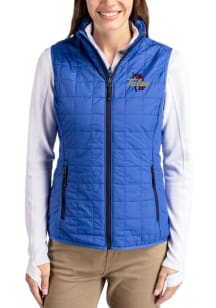 Cutter and Buck Tulsa Golden Hurricane Womens Blue Rainier PrimaLoft Vest
