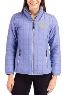 Cutter and Buck Washington Huskies Womens Lavender Rainier PrimaLoft Filled Jacket