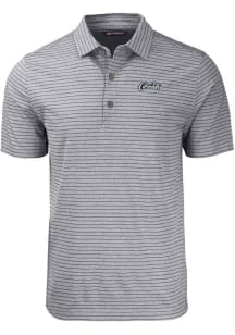 Cutter and Buck UCF Knights Mens Black Citronaut Forge Stripe Short Sleeve Polo