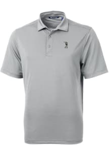 Cutter and Buck South Florida Bulls Grey Swinging Rocky Virtue Eco Pique Big and Tall Polo