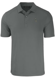 Cutter and Buck South Florida Bulls Mens Grey Swinging Rocky Forge Recycled Short Sleeve Polo