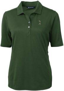 Cutter and Buck South Florida Bulls Womens Green Swinging Rocky Virtue Eco Pique Short Sleeve Polo..