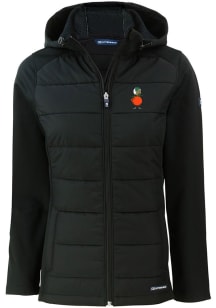 Cutter and Buck UCF Knights Womens Black Vault Evoke Hood Heavy Weight Jacket