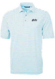 Cutter and Buck UCF Knights Blue Citronaut Vault Virtue Eco Pique Stripe Big and Tall Polo