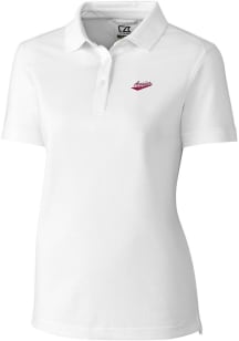 Cutter and Buck New Mexico State Aggies Womens White Vault Advantage Short Sleeve Polo Shirt