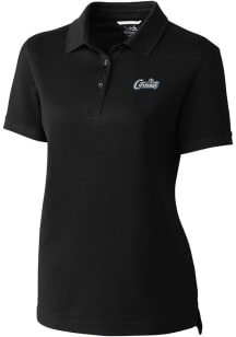 Cutter and Buck UCF Knights Womens Black Citronaut Vault Advantage Short Sleeve Polo Shirt