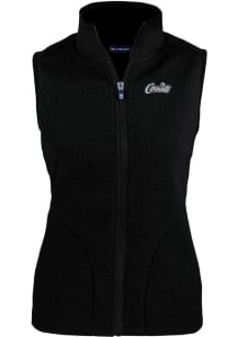 Cutter and Buck UCF Knights Womens Black Citronaut Cascade Sherpa Vest