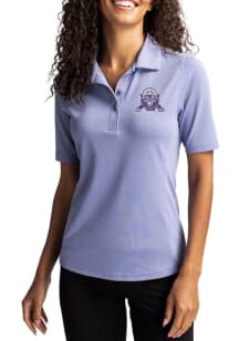 Cutter and Buck Northwestern Wildcats Womens Pink Vault Virtue Eco Pique Short Sleeve Polo Shirt