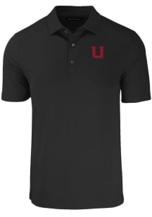 Cutter and Buck Utah Utes Black Vault Forge Big and Tall Polo