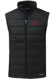 Cutter and Buck Utah Utes Mens Black Vault Evoke Sleeveless Jacket
