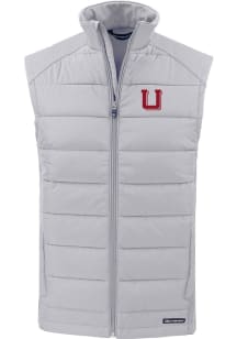 Cutter and Buck Utah Utes Mens Charcoal Vault Evoke Sleeveless Jacket