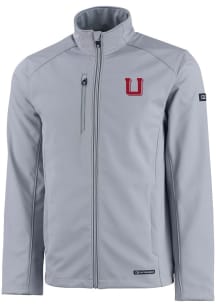 Cutter and Buck Utah Utes Mens Charcoal Vault Evoke Light Weight Jacket