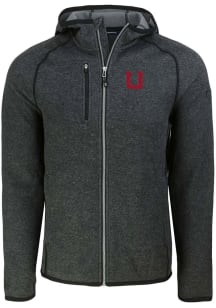 Cutter and Buck Utah Utes Mens Grey Vault Mainsail Light Weight Jacket