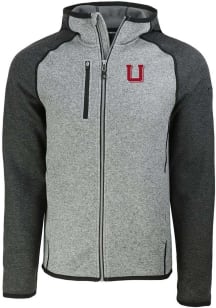 Cutter and Buck Utah Utes Mens Grey Vault Mainsail Light Weight Jacket