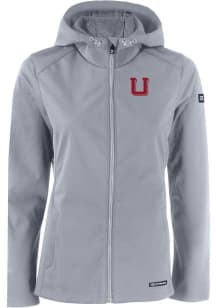 Cutter and Buck Utah Utes Womens Charcoal Vault Evoke Light Weight Jacket