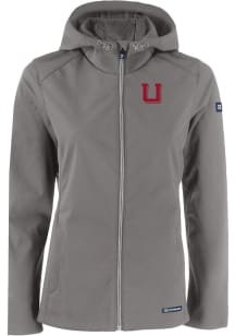 Cutter and Buck Utah Utes Womens Grey Vault Evoke Light Weight Jacket