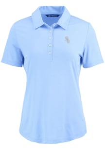Cutter and Buck Chicago White Sox Womens Blue Mono Coastline Eco Short Sleeve Polo Shirt