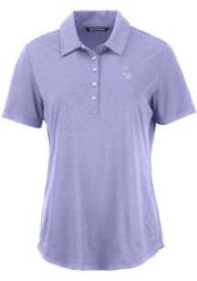 Cutter and Buck Chicago White Sox Womens Pink Mono Coastline Eco Short Sleeve Polo Shirt