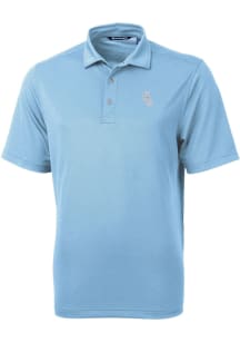 Cutter and Buck Chicago White Sox Mens Blue Mono Virtue Eco Pique Short Sleeve Polo