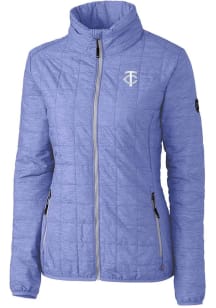 Cutter and Buck Minnesota Twins Womens Lavender Mono Rainier PrimaLoft Filled Jacket