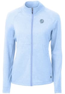 Cutter and Buck New York Yankees Womens Blue Mono Adapt Eco Knit Light Weight Jacket