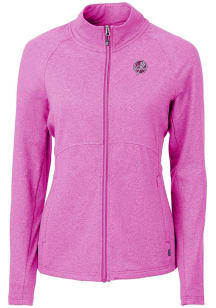 Cutter and Buck New York Yankees Womens Purple Mono Adapt Eco Knit Light Weight Jacket