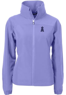 Cutter and Buck Los Angeles Angels Womens Pink Mono Charter Eco Light Weight Jacket