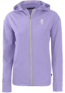 Cutter and Buck Minnesota Twins Womens Pink Mono Daybreak Light Weight Jacket
