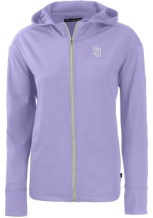 Cutter and Buck San Diego Padres Womens Pink Mono Daybreak Light Weight Jacket