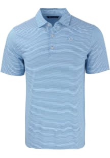 Cutter and Buck Seattle Mariners Blue Mono Forge Double Stripe Big and Tall Polo