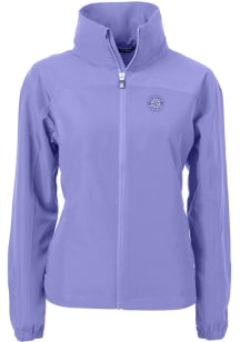 Cutter and Buck Seattle Mariners Womens Pink Mono Charter Eco Light Weight Jacket