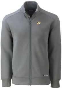 Cutter and Buck West Virginia Mountaineers Mens Grey Roam Light Weight Jacket