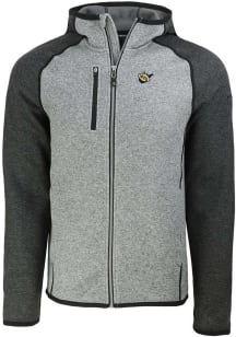 Cutter and Buck West Virginia Mountaineers Mens Grey Mainsail Light Weight Jacket