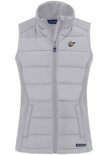 Cutter and Buck West Virginia Mountaineers Womens Charcoal Evoke Vest