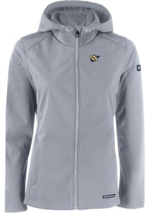 Cutter and Buck West Virginia Mountaineers Womens Charcoal Evoke Light Weight Jacket