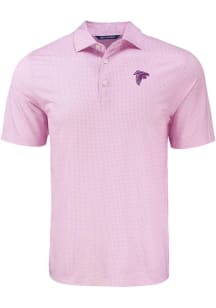 Cutter and Buck Atlanta Falcons Mens Purple Mono Pike Diamond Dot Short Sleeve Polo