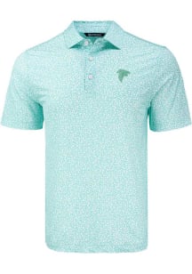 Cutter and Buck Atlanta Falcons Mens Green Mono Pike Flora Short Sleeve Polo