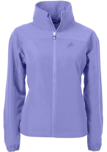 Cutter and Buck Detroit Lions Womens Pink Mono Charter Eco Light Weight Jacket