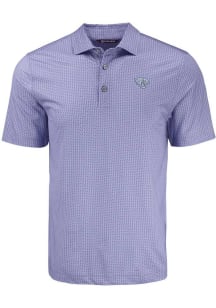 Cutter and Buck Jacksonville Jaguars Mens Pink Mono Pike Shadow Check Short Sleeve Polo