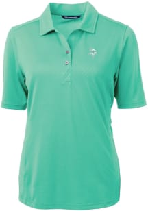 Cutter and Buck Minnesota Vikings Womens Green Mono Virtue Eco Pique Short Sleeve Polo Shirt