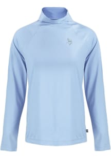 Cutter and Buck Minnesota Vikings Womens Blue Mono Coastline Eco Funnel Neck Crew Sweatshirt