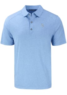 Cutter and Buck Minnesota Vikings Mens Blue Mono Forge Recycled Short Sleeve Polo