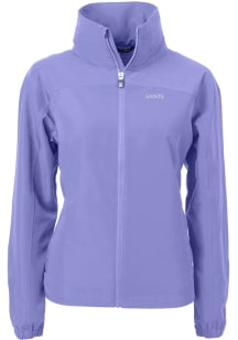 Cutter and Buck New Orleans Saints Womens Pink Mono Charter Eco Light Weight Jacket