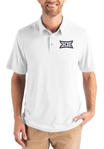 Cutter and Buck Big 12 Mens White Coastline Eco Short Sleeve Polo