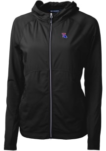 Cutter and Buck Louisiana Tech Bulldogs Womens Black Adapt Eco Light Weight Jacket